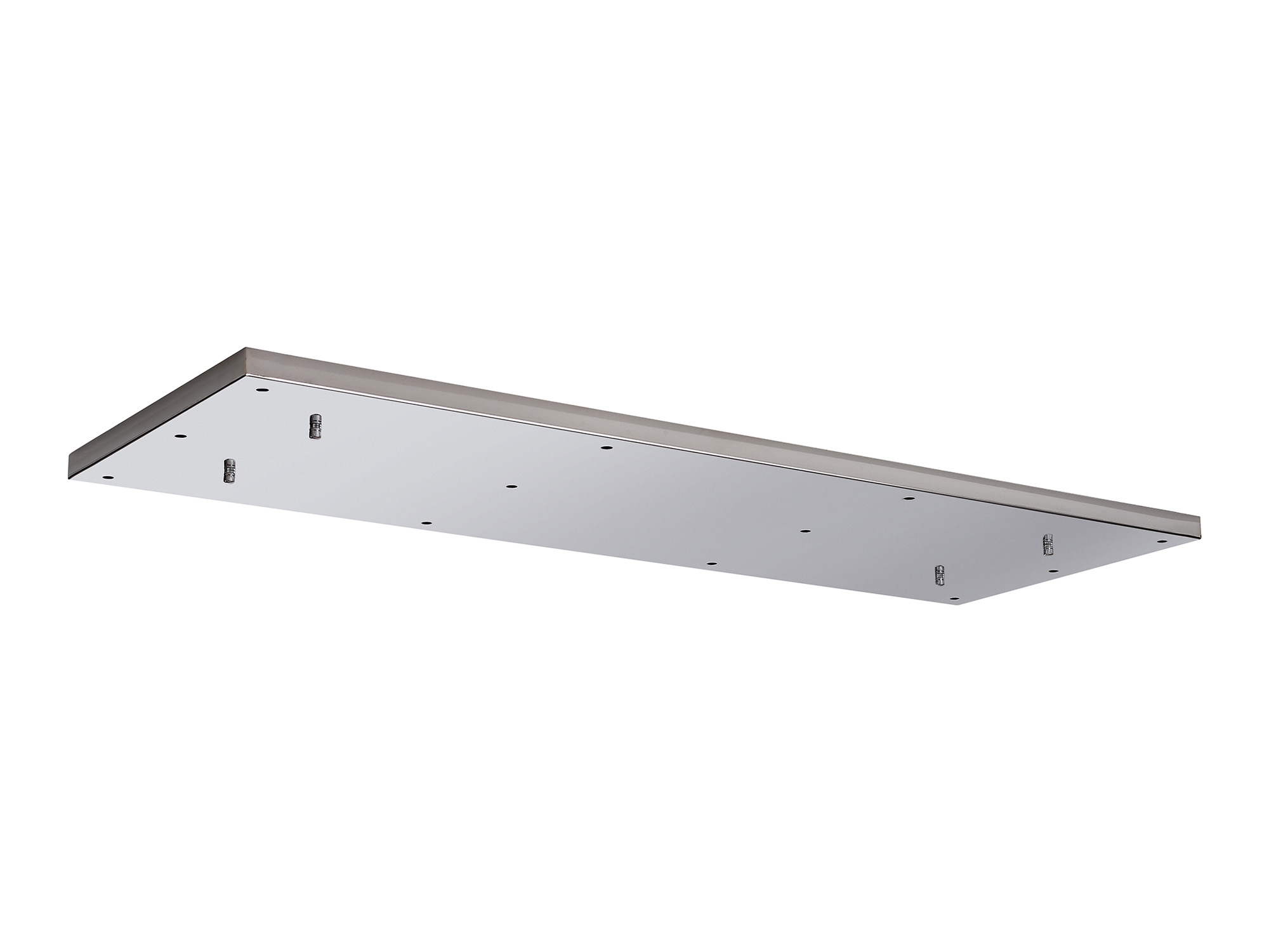 D0889CH  Hayes 12 Hole 1100mm x 400mm Linear Rectangle Ceiling Plate Polished Chrome